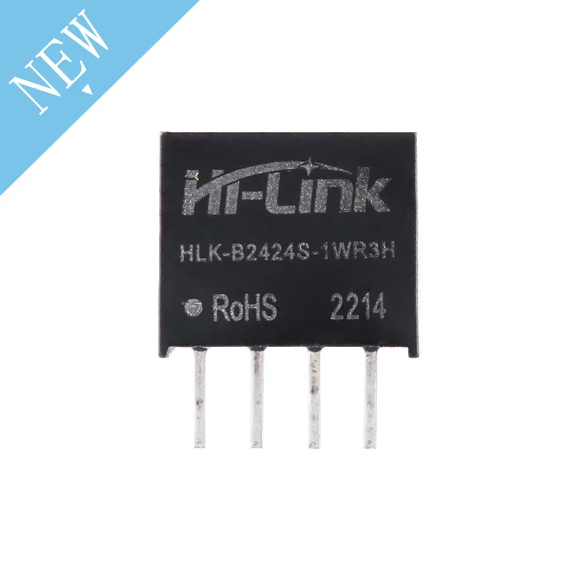 Módulo de fuente de alimentación conmutada aislado DC-DC 24V a 5V 12V 24V 1W protección contra cortocircuitos HLK-B2405S HLK-B2412S