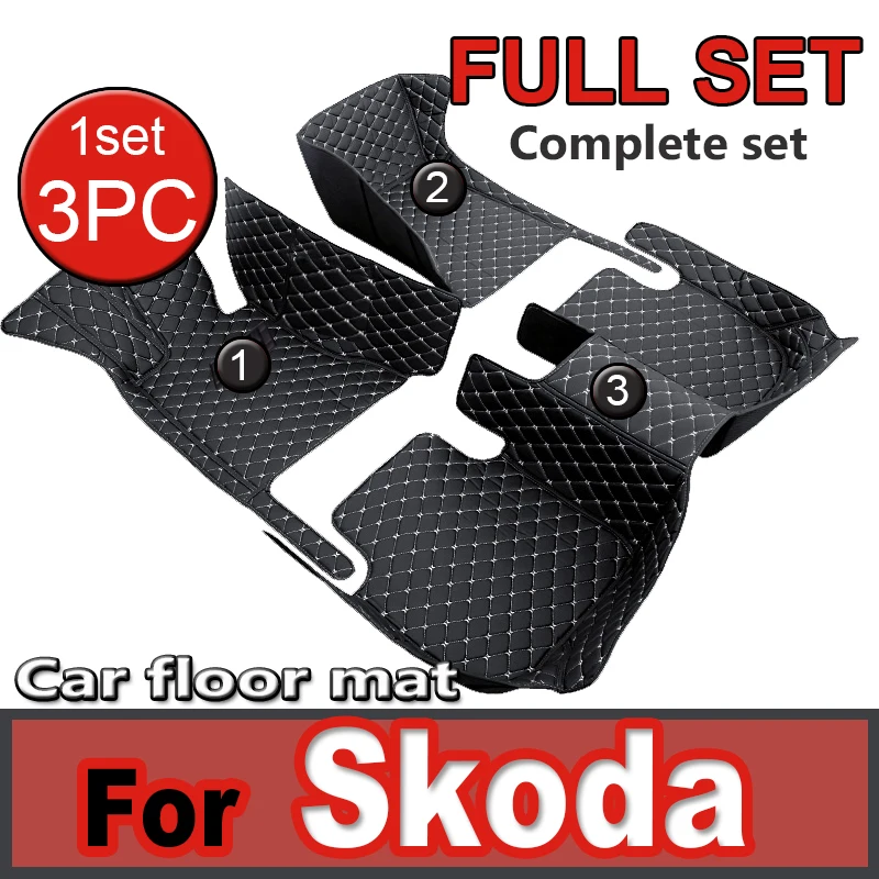 Car Floor Mats For Skoda Octavia Superb Fabia Kodiaq Karoq Rapid Enyaq 2023 2022 2021 2019 Car Accessories