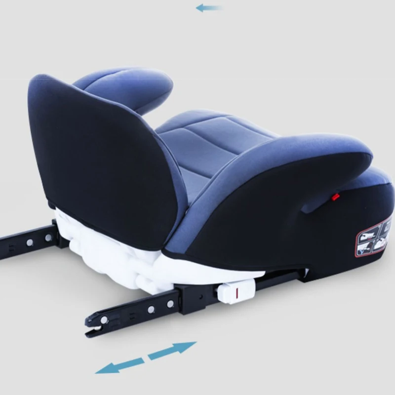 Criança dobrável assentos de segurança do carro do bebê portátil impulsionador almofada assento isofix interface crianças assento de carro para 3 ~ 12 anos de idade