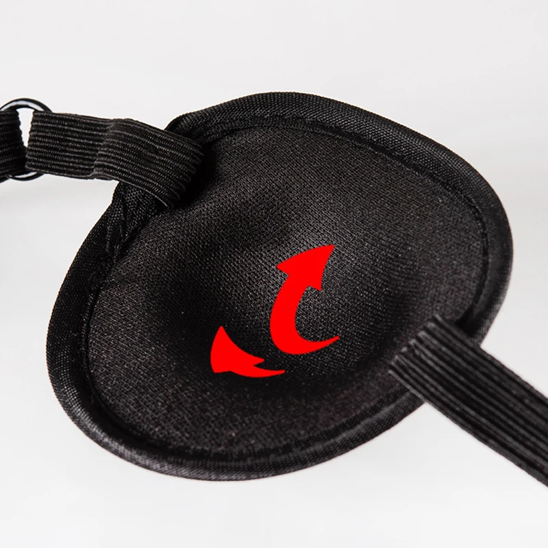 Unisex Waschbare Verstellbare Konkave Augenklappe Schwarz Einzelne Augenklappe Piraten-Augenklappe Einäugige Kinder-Piraten-Cosplay-Kostüm-Augenklappe – Detail 13
