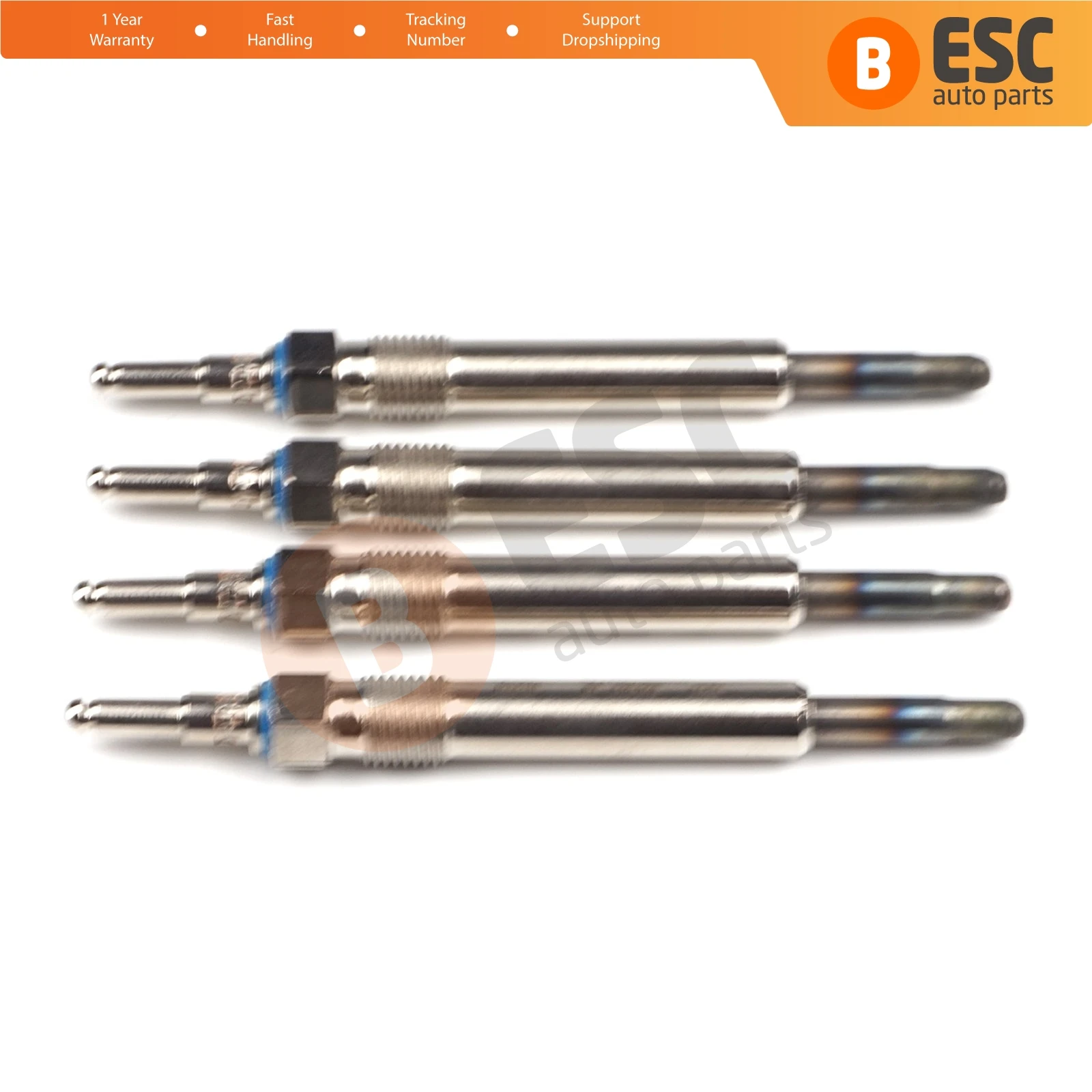 ESC Auto Parts EGP3-1 4 Pcs Heater Glow Plugs  GX119, 0100226258, 88900724, 11591501, 11591601 for Mercedes Benz Fast Shipment