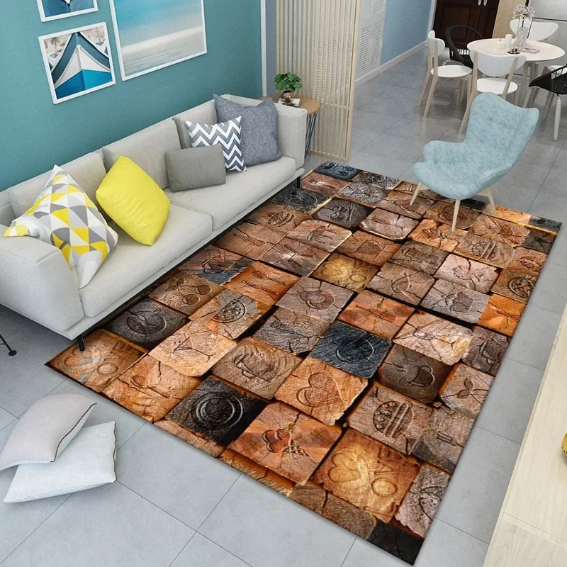 

Shaggy Fluffy Home Anti-Skid Floor Mat 3D Printing Area Rug Dining Room Living Room Soft Carpet alfombra Child Bedroom play Rugs