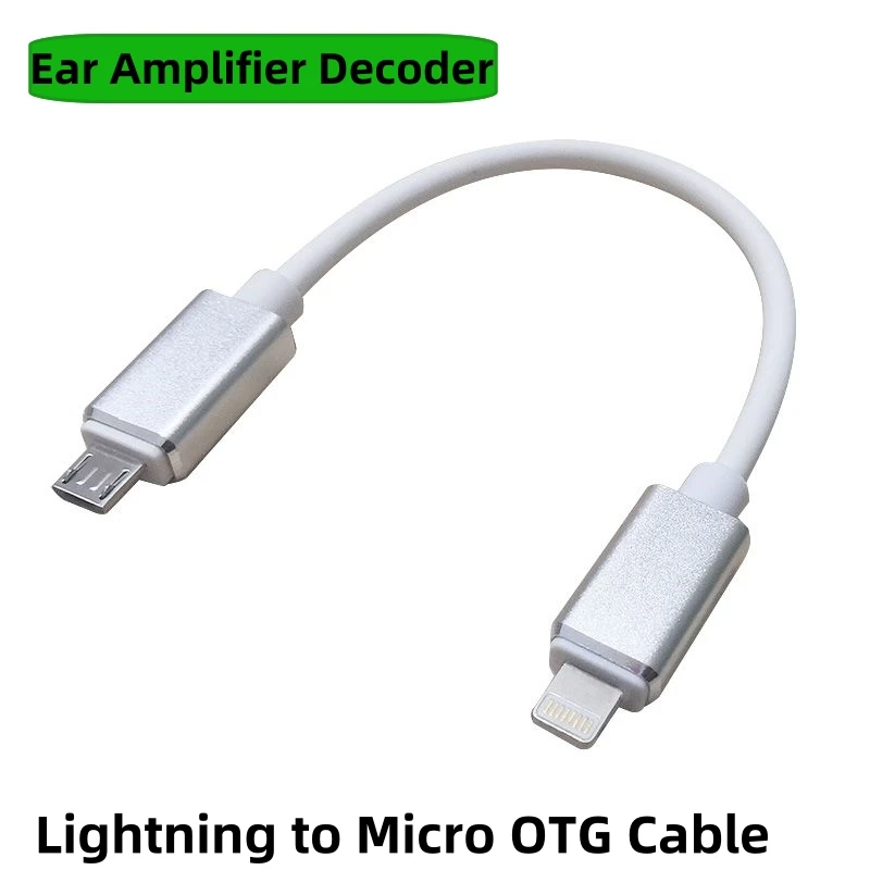 Ear Amplifier Decoder Lighting to Micro USB Cable Android DAC Decoder Cable Systems Above IOS11 for iRig HD2 to AmpliTube