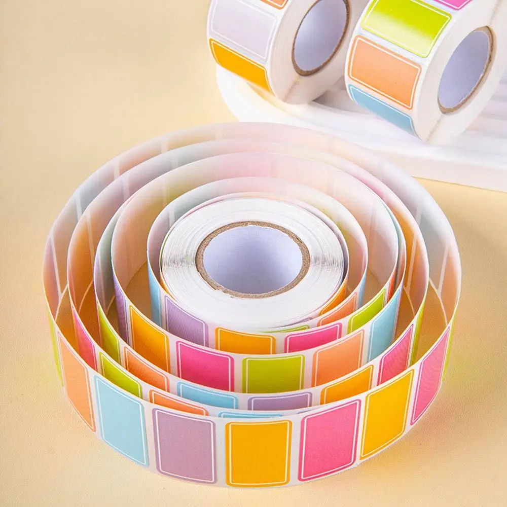 

Portable Waterproof Label Stickers Self-adhesive Stationery Supplies Name Sticker Blank Tag Sticker