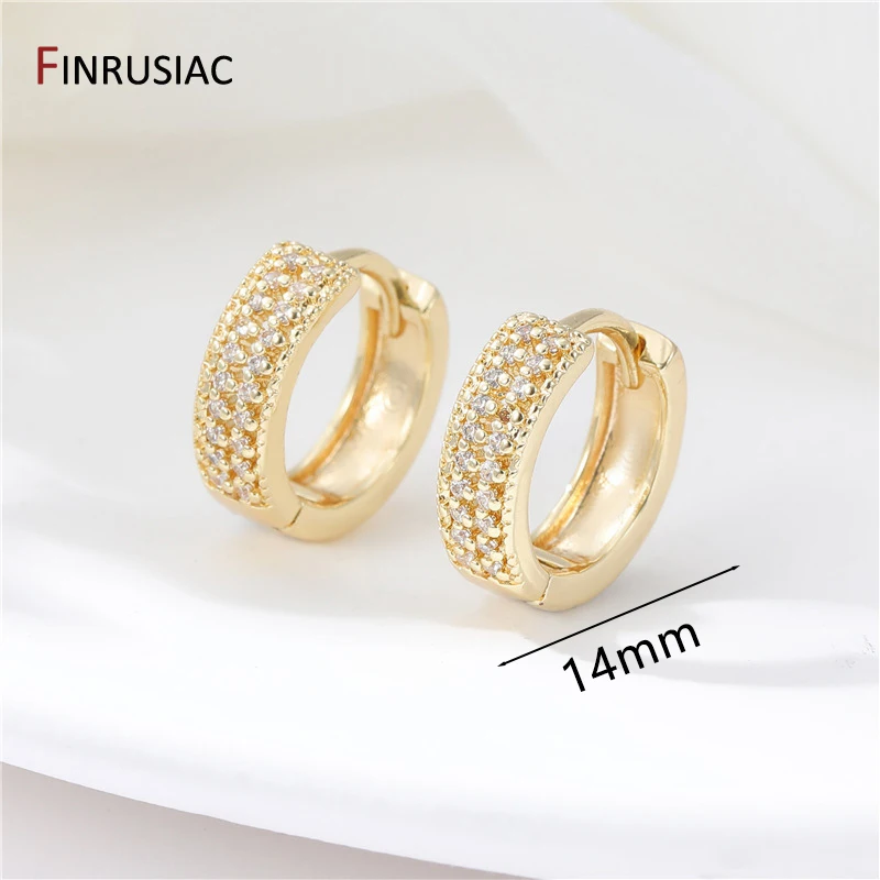 2023 neue Einfache Messing Vergoldet Creolen Für Frauen Trendy Runde Kreis Unisex Ohrring Partei Schmuck – Detail 11