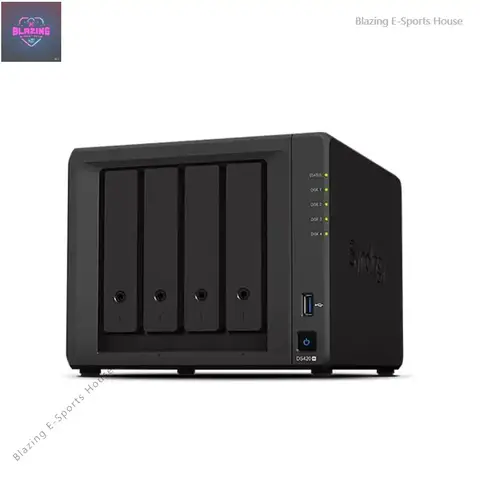 프리미엄 디럭스 DS420 + Synology NAS DiskStation DS420 + (전원 없음), 4베이; 2G DDR4 스토리지 DS420 +