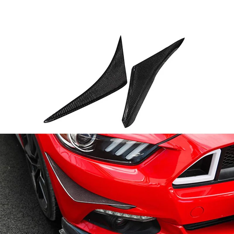 

APR Style Carbon Fiber Fibre Front Lip Spoiler Wing Canards Fit for Ford Mustang 2015+