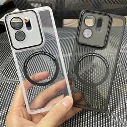 Magnetic Case For Motorola Edge 40 Case TPU Soft Silicone Clear For MagSafe Cover For Moto Edge40 5G Camera Protect Shell Bumper