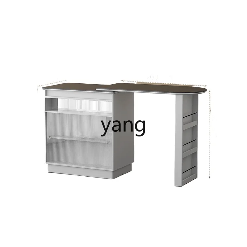 CX Minimalist Retractable Bar Integrated Solid Wood Partition Small Apartment Living Room Side Cabinet