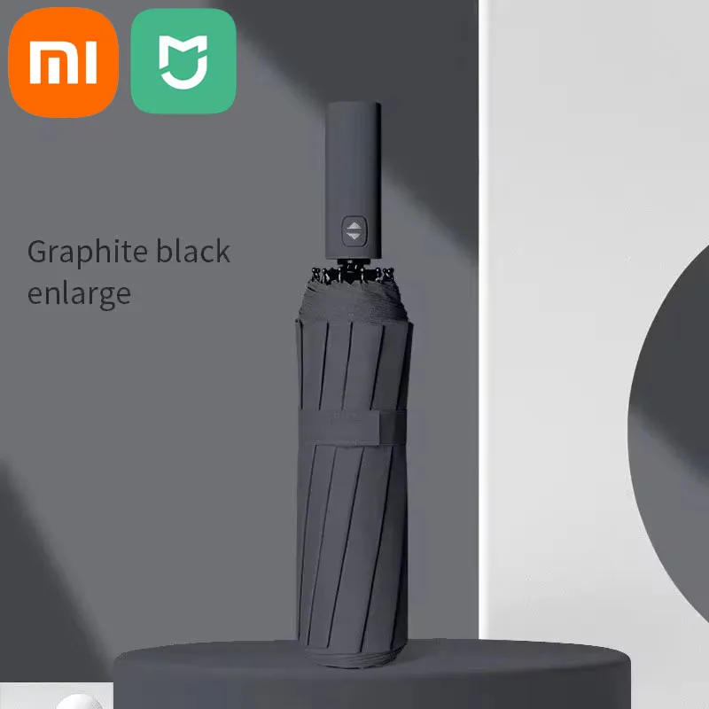 XIAOMI MIJIA 12 Bone Solid Color Automatic Umbrella Light Collapsible Large Size Sunshade Uv Protection One-Button Switch