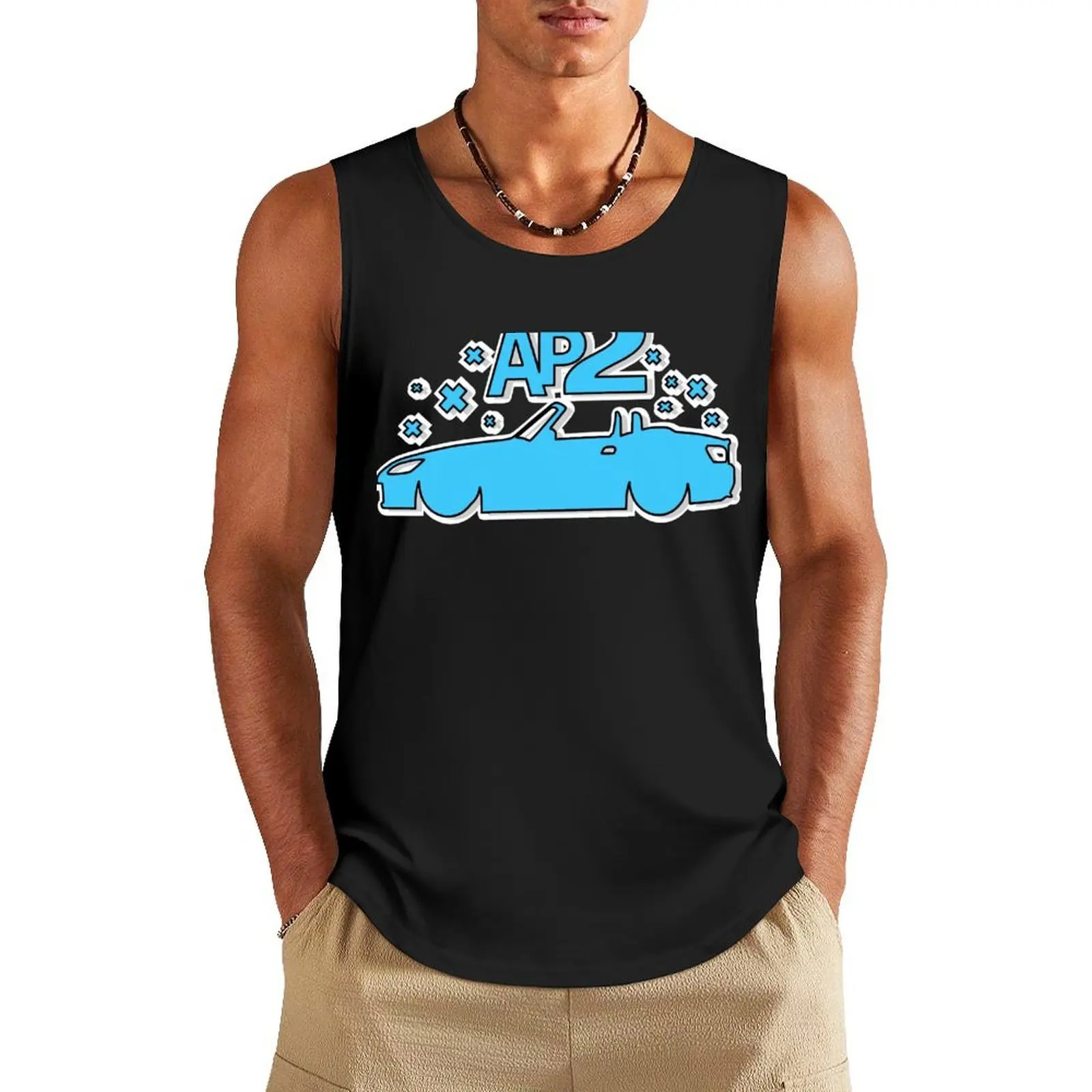 

AP2 S2000 Tank Top T-shirt male T-shirt for fitness cute tops sports clothes for men