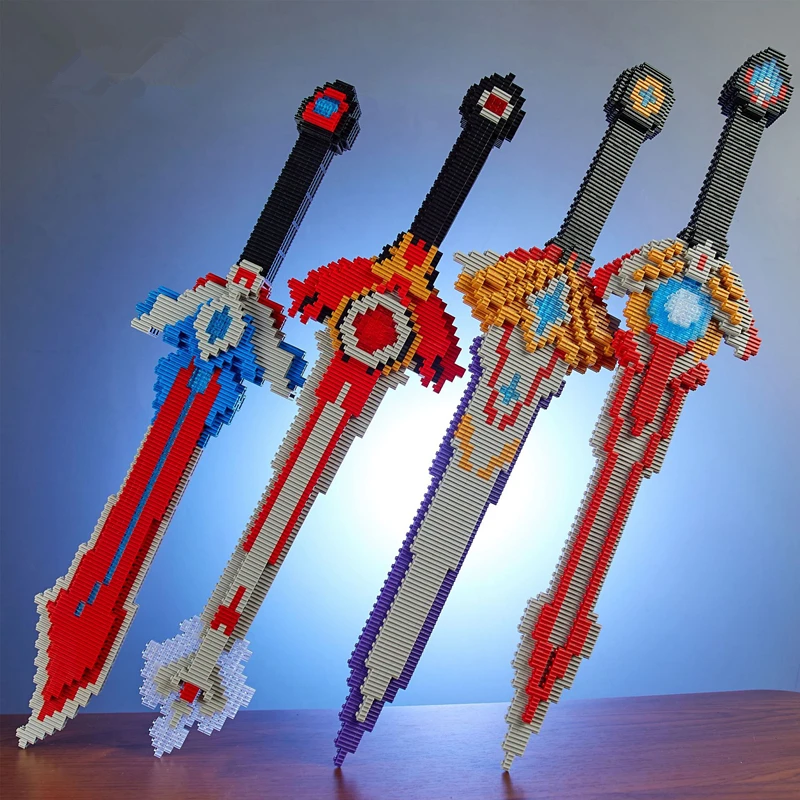 Animes Hero Swords coltelli Blade Arms Equipage spada laser accessori gioco modello giocattoli kit per bambini Brick Building Block