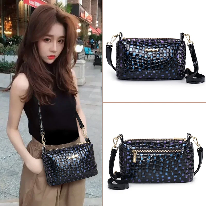 

Большая кожаная сумка через плечо, женская модная маленькая квадратная сумка, мягкая, в британском стиле