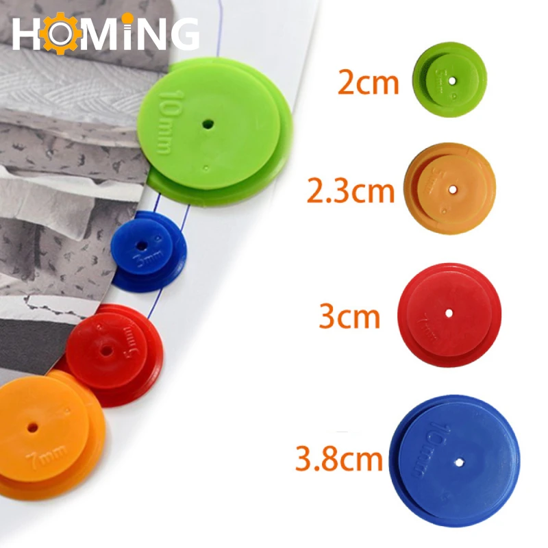 4Pcs DIY Patchwork Scan Wheel Tailor Scanning Line Ring Round Seam Parts Tailor Sewing Scribing Tracing Quilting Craft Tools