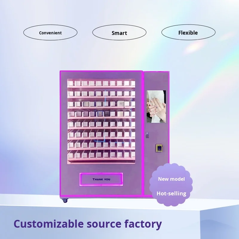 Wholesale 80-Channel Smart Wearable Nail Art Machine Cosmetics Vending Machine SDK Function 22-inch Touchscreen