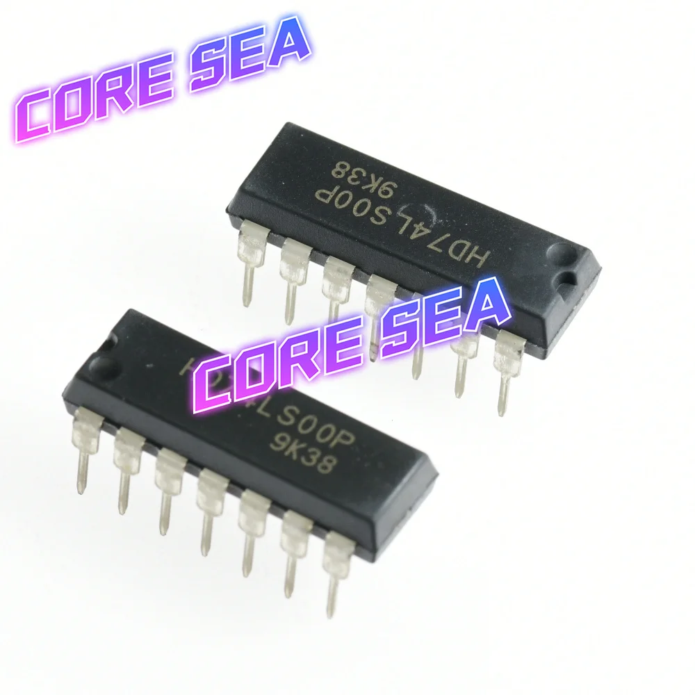 HD74LS00P plug-in 74LS00 DIP-14 2 input four NAND gate logic IC chip 74LSOO