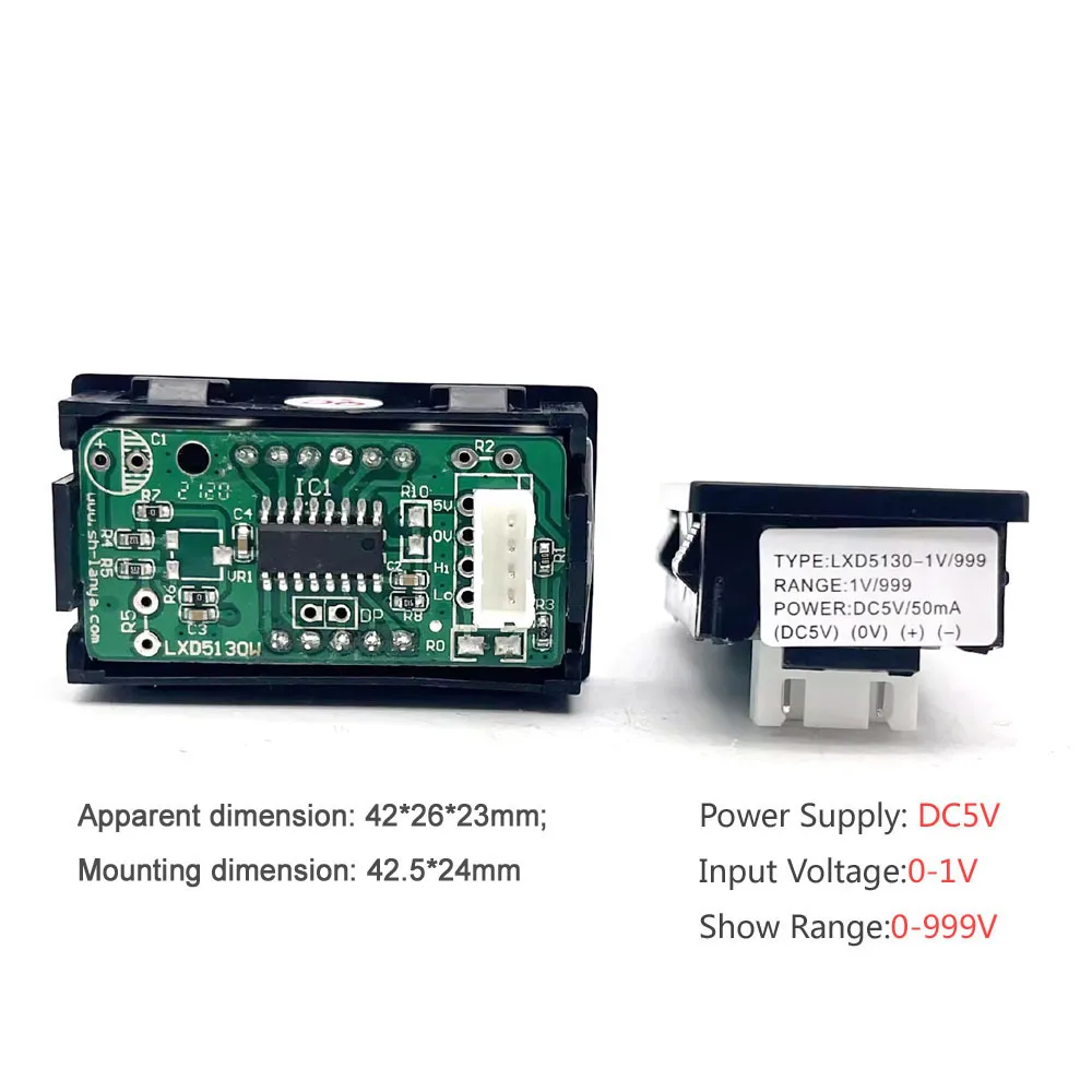 Small current meter  LxD5130 DC5V -1V/999 for inverter welding machines accessories