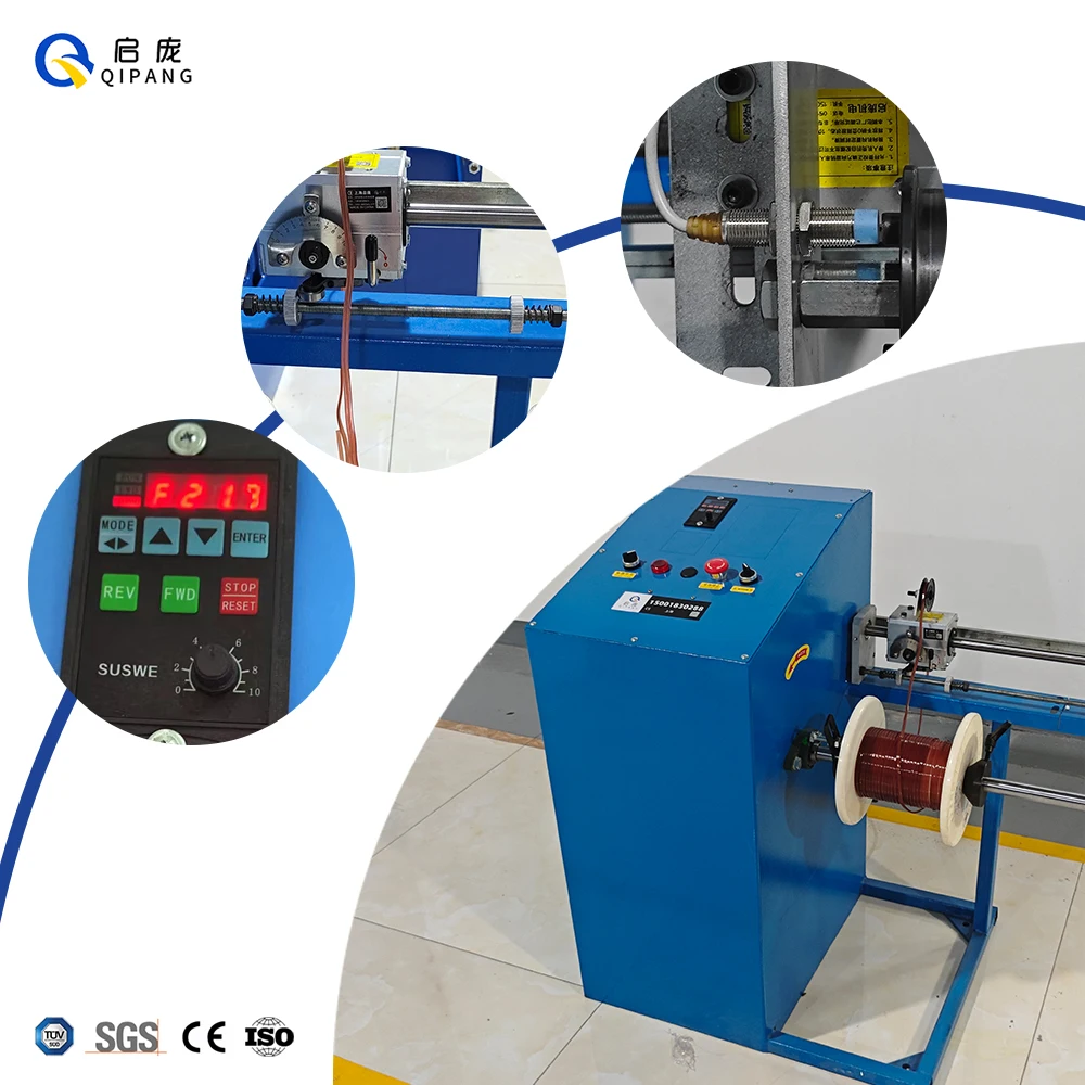 Qipang Automatic Cable Coiling Machine QP400 Automatic Wire Take Up Machine Cable Wire Winding Machine For Produce Line