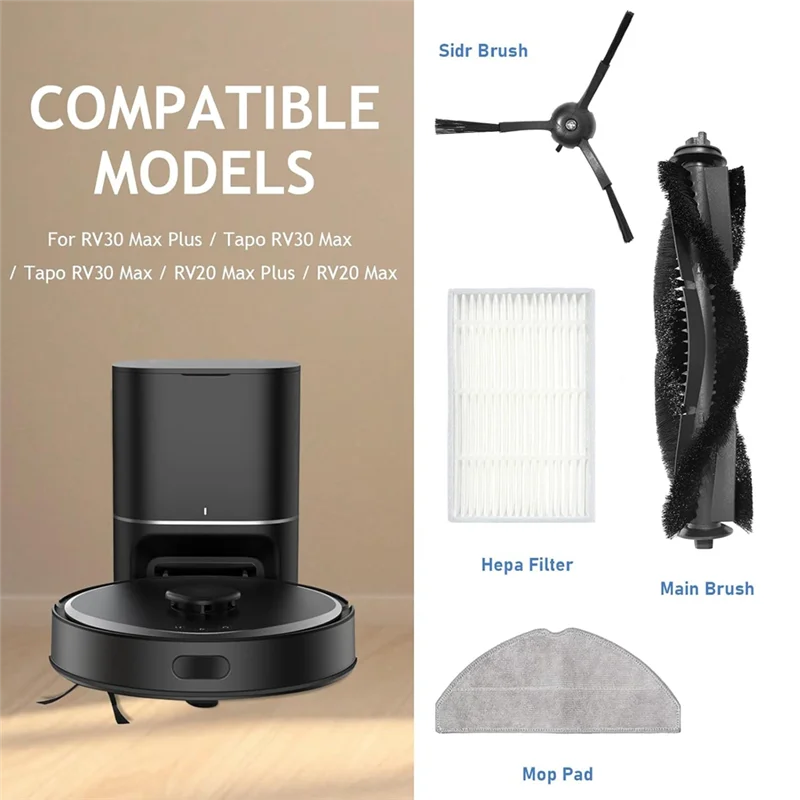 ¡Promoción! Juego de accesorios para Tapo RV30 Max Plus/Tapo RV30 Max/Tapo RV30 Max /RV20 Max Plus/RV20 Max piezas de aspiradora