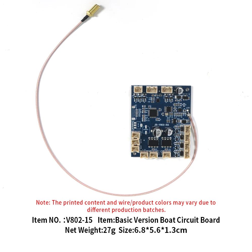 Flytec-Juego de placa de circuito Original oficial V802, juego de placa de transmisión receptora, piezas de repuesto para barco de cebo de pesca RC