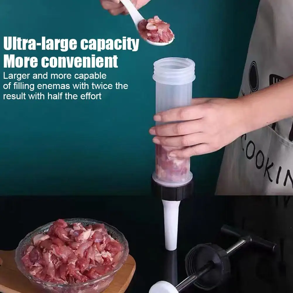 ماكينة حشو السجق اليدوية أدوات حاقن السجق محلية الصنع حقنة السجق أدوات حاقن اللحوم اليدوية #3