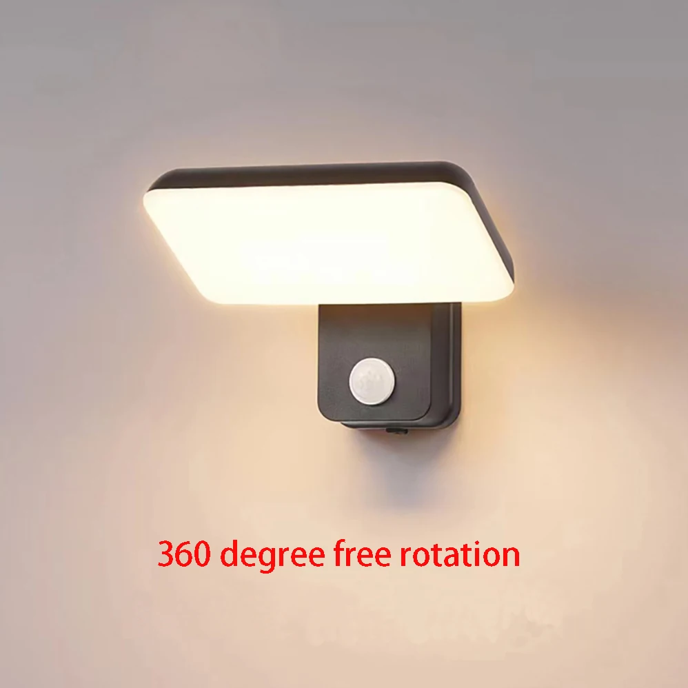 

18W AC85-265V NEW LED Wall Lamp IP65 Waterproof Infrared human body induction Indoor&Outdoor Modern Minimalist Style Lamp