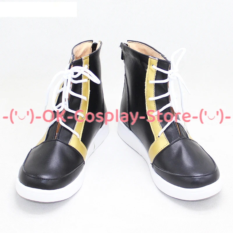 Game Ensemble Stars Crazy:B Amagi Rinne Cosplay Shoes Halloween Carnival Boots Cosplay Prop PU Leather Shoes Custom Made