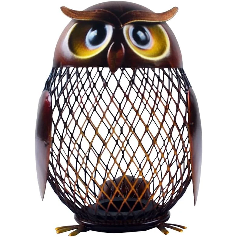Owl Shaped Coin Can…