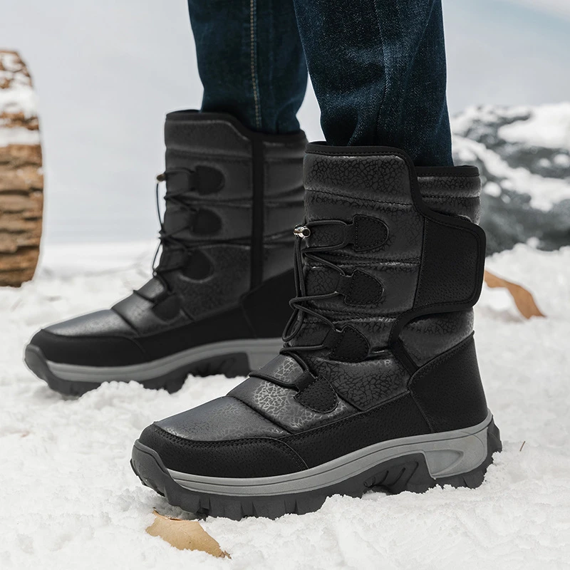 Winter Snow Boots Padded Thickened Warm Fur One Couple Boots Minus 40 Degrees Extreme Cold Cotton Shoes