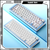 YINDIAO Y65L Metal Aluminum Lump Mechanical Keyboard Kit 65% Layout RGB Wired Gasket Hot-swappable Peripherals Ergonomic Gaming