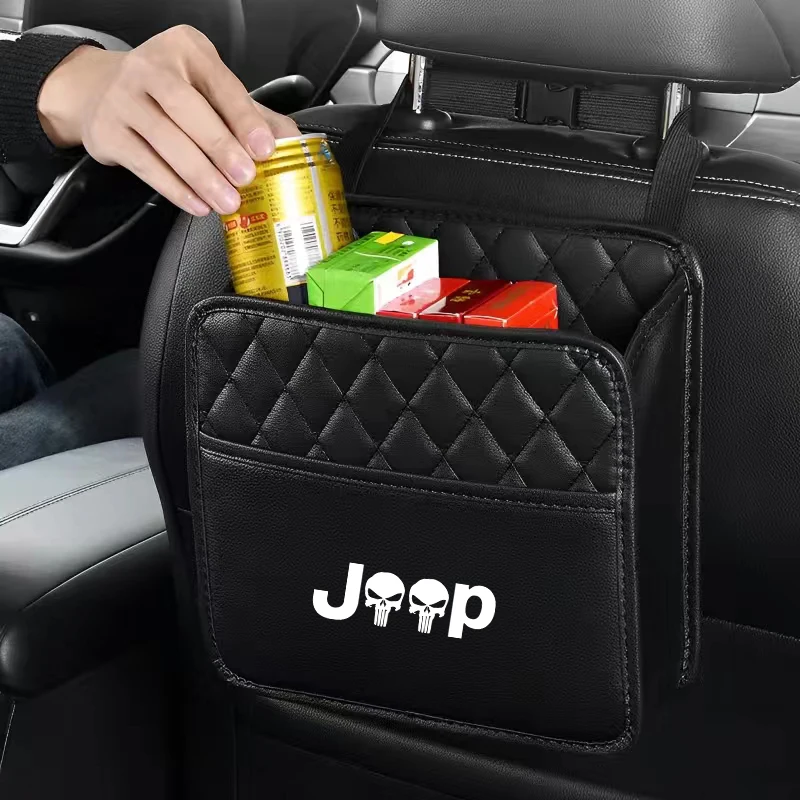 

Car multi-functional storage bag seat back storage bag For Jeep Grand Cherokee Wrangler JK Gladiator Compass Renegade Patriot