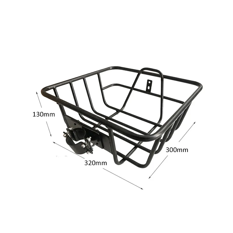 Electric bicycle front metal basket shared bicycle basket folding car universal basket