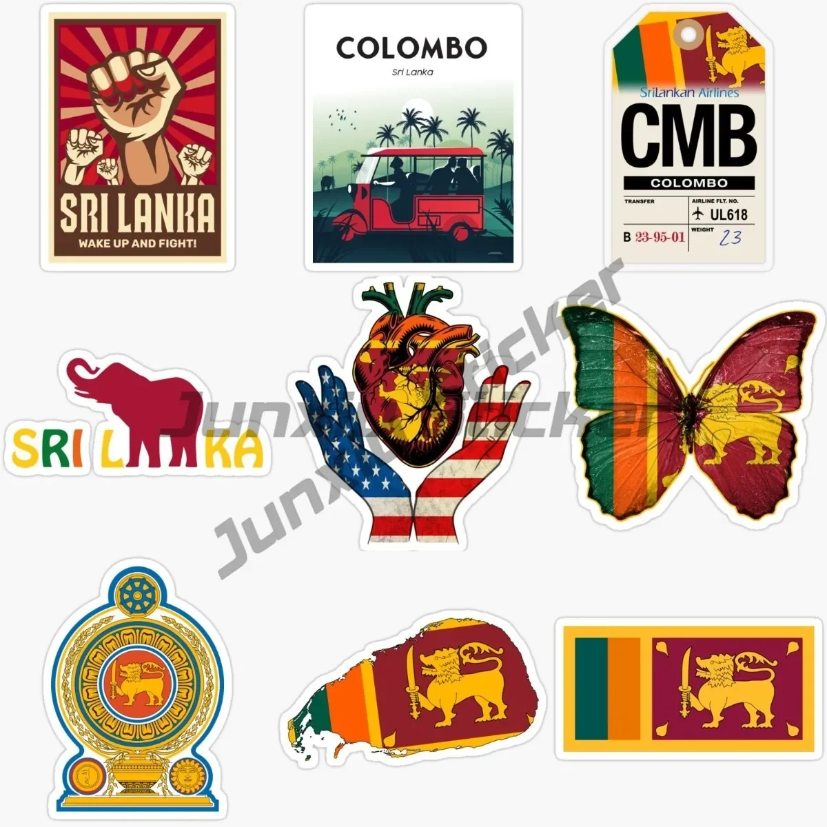 

Sri Lanka Flag Parkside Cart Wagon Car Covers Decoration Home Appliances Accesories Motorcycle Mirrors Sunscreen Decal