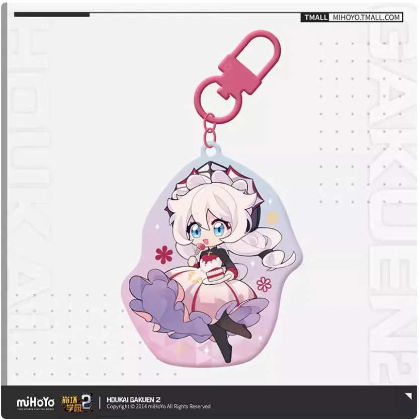 2024 Anime Houkai Gakuen 2 Character Q Version Drops Glue Pendant Cartoon Figure Theresa Mei Rita Himeko Yssring Keychain Gift