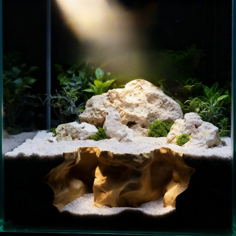 ديكور حوض السمك مطبوع ثلاثي الأبعاد، مستلزمات الأسماك والحيوانات الأليفة المائية، منزل إخفاء الأسماك والروبيان والزواحف، زخرفة المناظر الطبيعية