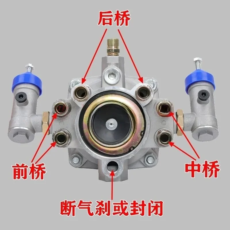 Semi-trailer brake valve Three-bridge synchronous valve Intelligent ABS antifreeze brake card Truck relay valve