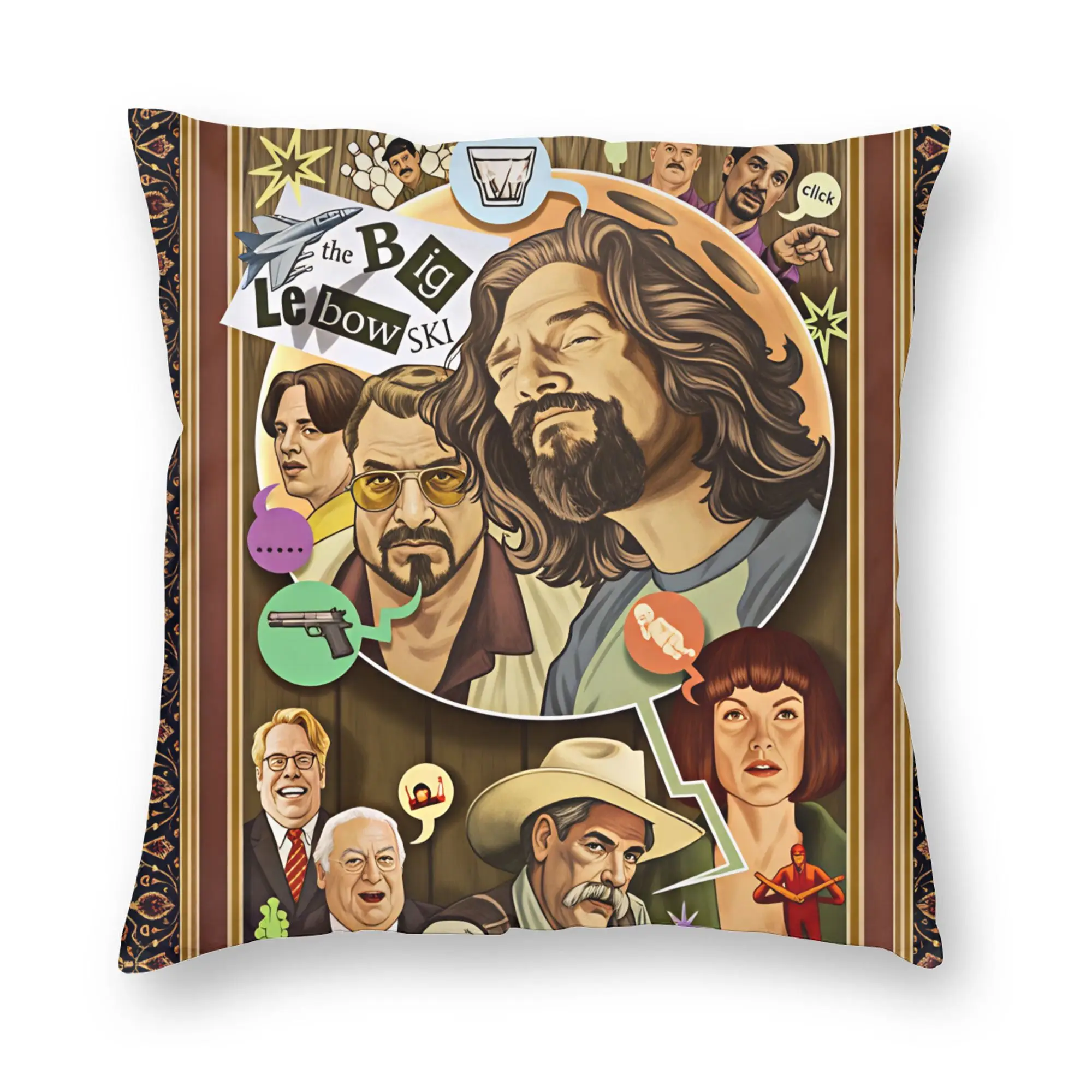The Dude Big Lebowski (18) Pillowcases  Novelty Pillow Case For Wedding Party Home Decor Graphic Pillow Cover
