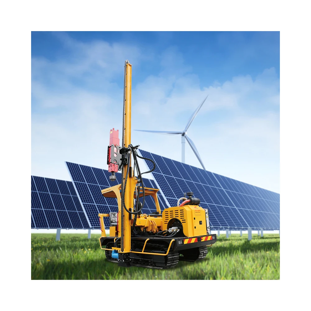 

Spot Product Crawler Type Photovoltaic Crash Barrier Pile Driver, Solar Panel Pile Driver Machine/