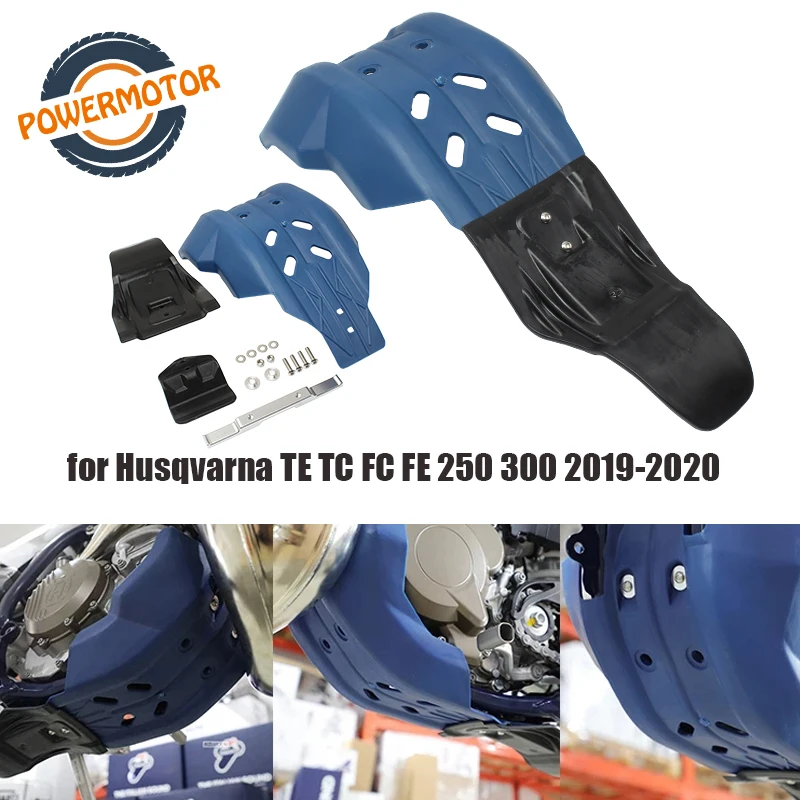 

Motorcycle Lower Engine Base Chassis Guard Skid Plate Belly Pan Protector for Husqvarna TE TC FC FE 250 300 2019-2020