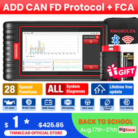 Lifetime Free KINGBOLEN S6 Support CAN FD OBD  Bluetooth All System Car Diagnostic Tools 28 Resets IMMO/BMS/TPMS/ABS Bleeding
