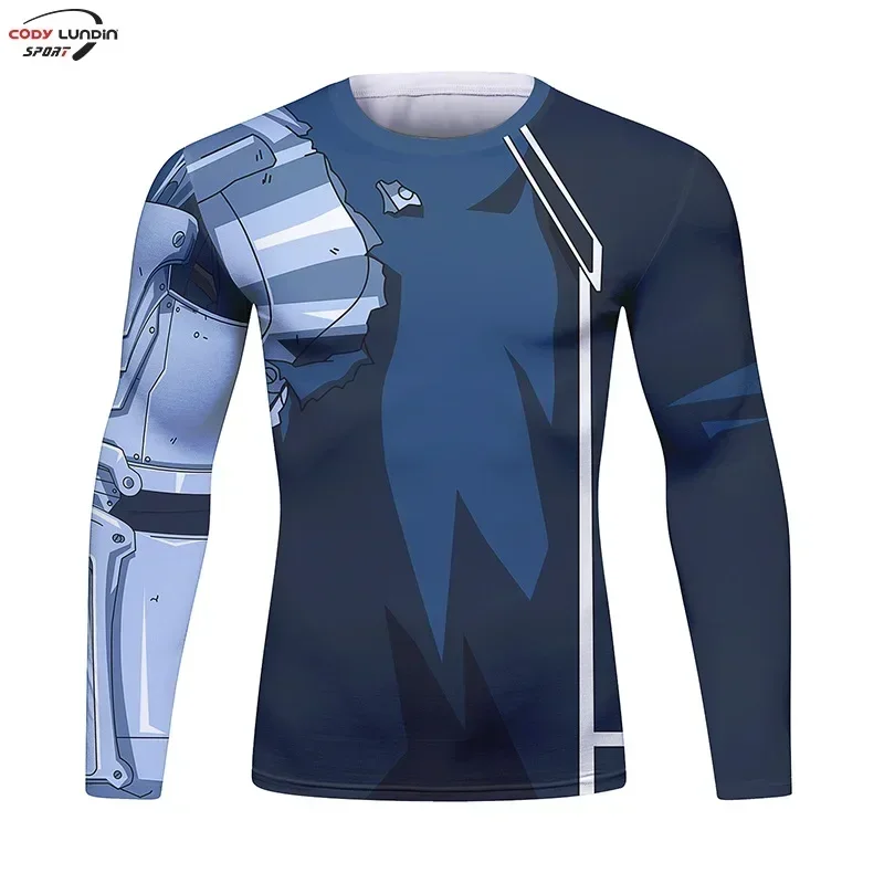 قميص دي كومبريشن جوكو لور أوم، زي دي كوسبلاي أنيمي، تي شيرت أن vaccage Rapide، Manches sulf، اللياقة البدنية