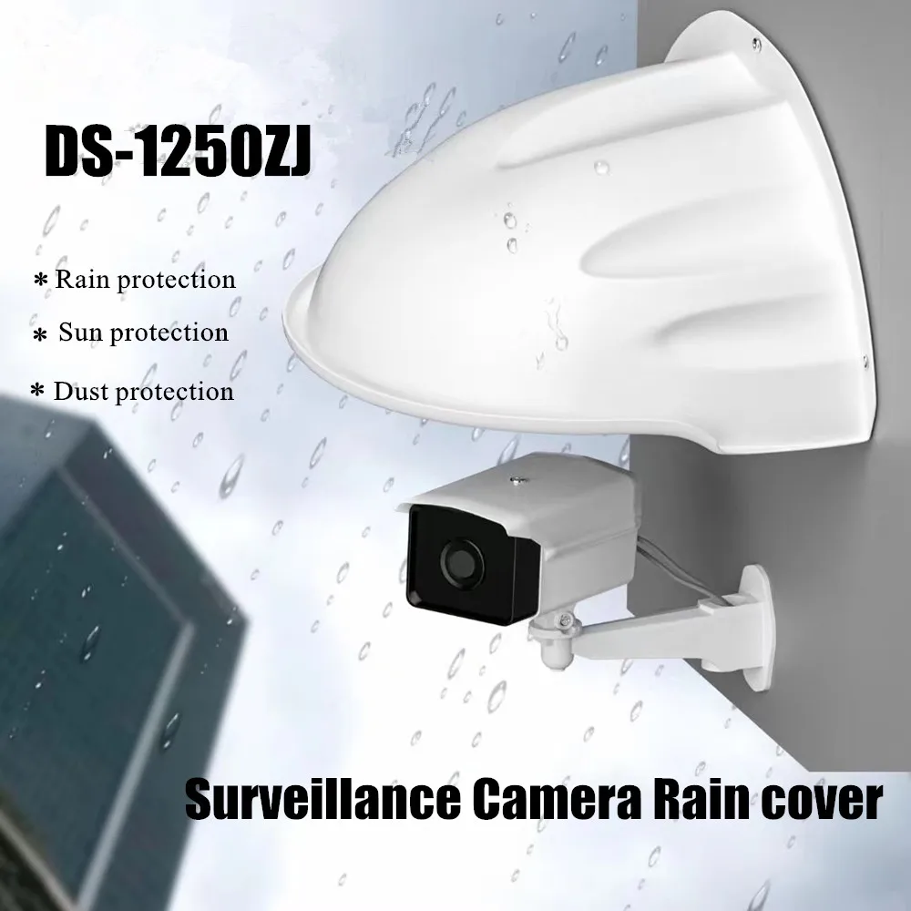 

Surveillance Camera Rain Cover Waterproof Dustproof Sunproof Monitoring Protector for Bullet Dome Camera Rainproof Accessories