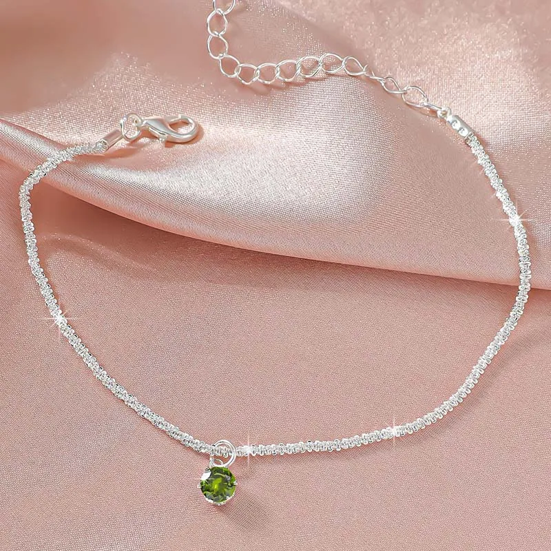 Einfaches Temperament funkelnde Fuß kette für Frauen Böhmen Kreuz Herz Anhänger verstellbare Kette Fußkettchen Nische Design Schmuck Geschenke – Detail 16