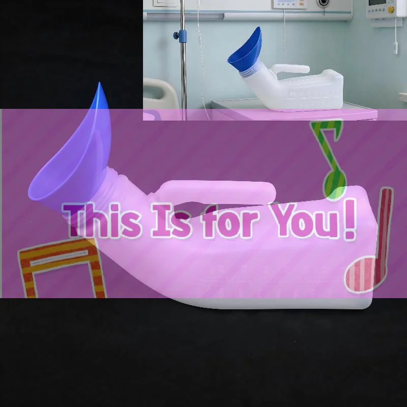 

【HMA】Портативный унисекс-писсуар для мужчин и женщин, 1000 мл, герметичная бутылка для больниц, дома, путешествий, пожилых людей и лежачих больных