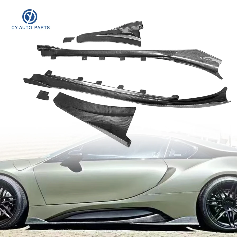

EB Style Carbon Fiber Side Skirt Extensions Compatible for BMW i8 i12 i15 2014-2020
