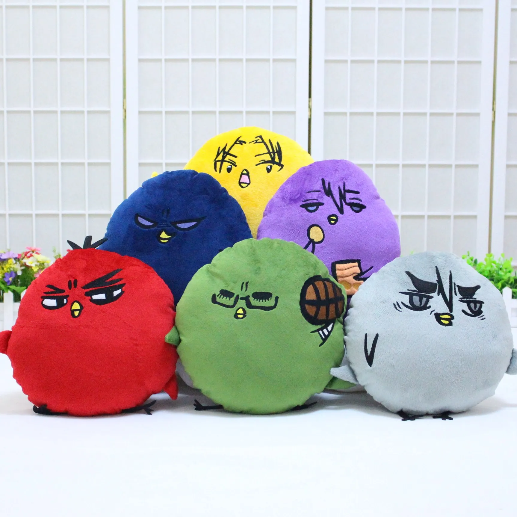 Cuscino in cotone da 30 cm Anime Kuroko's Basket Taiga Kagami Daiki Aomine Seijuurou Akashi Doll Regali di peluche Animazione intorno alla figura