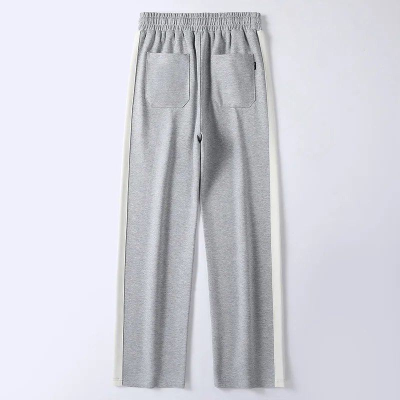 Solid color casual long pants men's spring and autumn models loose sweatpants straight wide-legged pants