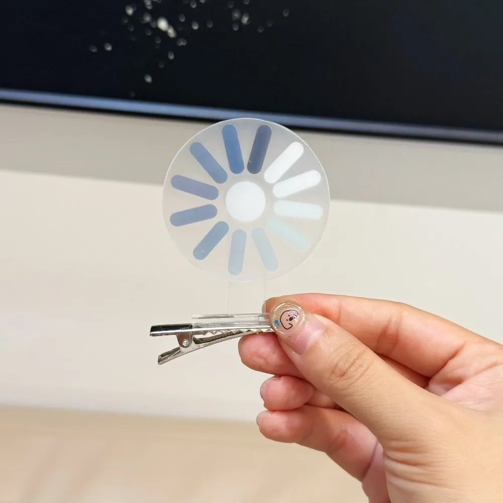 Вращающаяся заколка для волос с загрузкой мозга, забавная компьютерная загрузка, необычная вращающаяся заколка для волос, загрузка средней повязки на голову, подарок для друзей