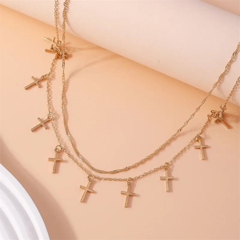 Aihua Bohemia Persönliche Kreuz-Taillenkette für Frauen, Sexy Goldfarbene Kette, Sommer-Strand-Körperschmuck – Detail 6