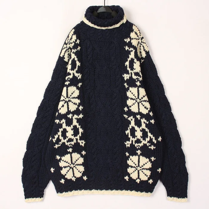 

Vintage Autumn Winter Hand Knitted Wool Sweater Women's Open Cardigan Bean Hollow out Design Thick Long Sleeve Regular Fit